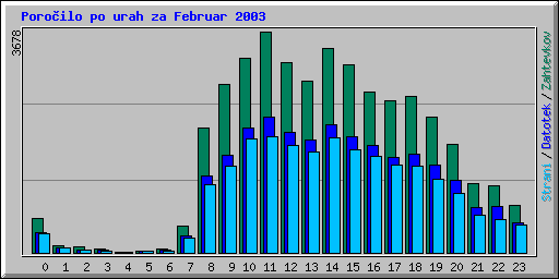 Poroilo po urah za Februar 2003