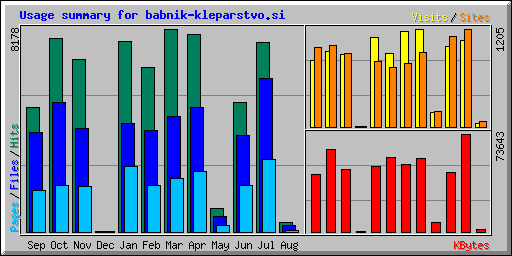 Usage summary for babnik-kleparstvo.si