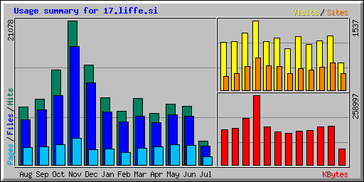 Usage summary for 17.liffe.si