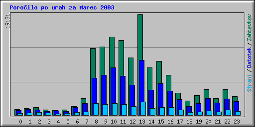 Poroilo po urah za Marec 2003