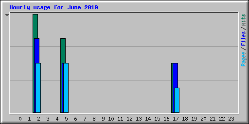 Hourly usage for June 2019