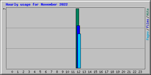 Hourly usage for November 2022