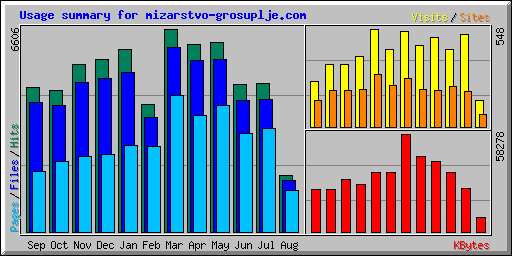 Usage summary for mizarstvo-grosuplje.com